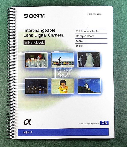 Sony nex handbook - sony, nex-7