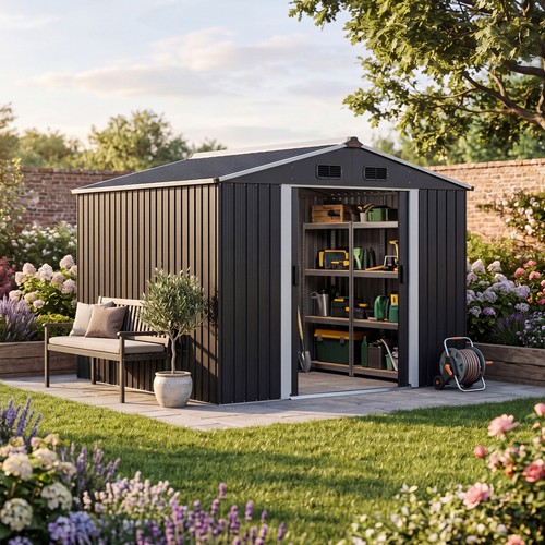 Abri jardin métal xxl - jardin,