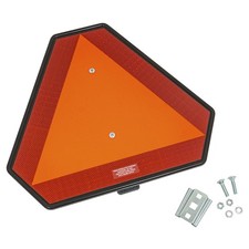 Large Orange Slow Moving Emblem Reflective Safety Triangle (16.75" x 14.75")