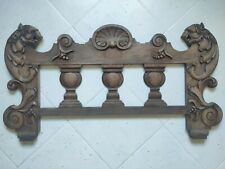 Antique wooden headboard. 19th century. Old Wooden Headboard. 19th 