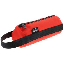 Trousse en toile ronde rouge