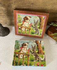 925⚜️ Old Cube Box Vintage Wooden Box