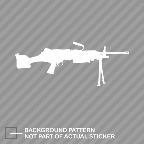 M249 sticker die cut decal - cut,