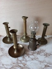 lot de bougeoirs en laiton