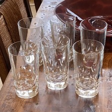 6 verres Christofle en cristal