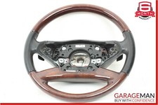 Volant De Direction Mercedes W221 S550 S400 Avec Palettes En Bois Noir OEM
