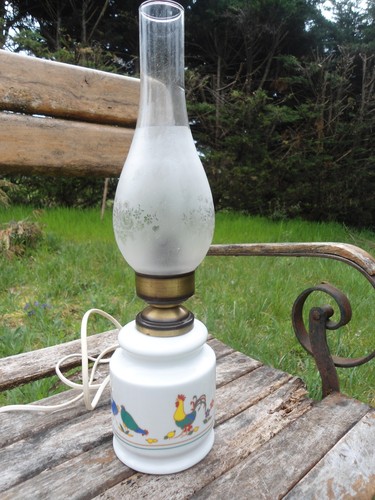 Lampe porcelaine blanche - lampe,