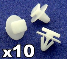 10x Opel Corsa C Passage de Roue Clips Bordure Attaches pour Extérieur PLASTIQUE