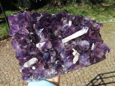 Minéraux Géode De Améthyste Violet Haute Qualité' Avec Calcite, le Brésil