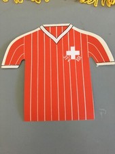 Ancien Autocollant Mini Maillot Suisse Sfv Asf Annee 80 Foot Fan 