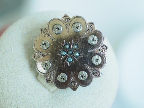 Broche ancienne argent massif - ancienne,