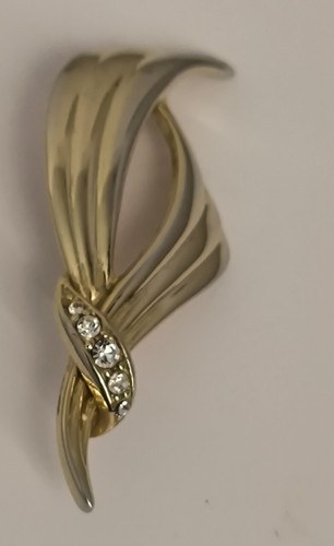 Broche vintage volute ruban - volute, en