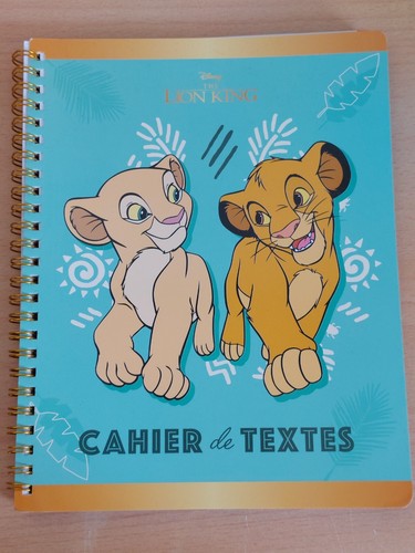 Cahier texte disney roi - disney,