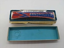 Beautiful & Colourful Vintage Germany Bandmaster Vermona Harmonica +Box