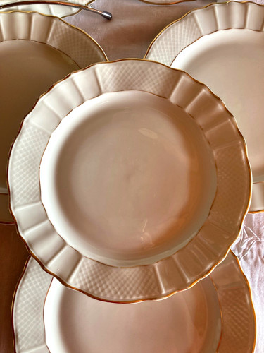 Assiettes plates porcelaine - 6,