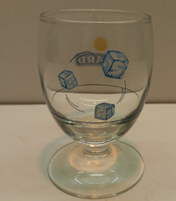 RICARD 1 verre collector trois glaçons avec trait de dose 17 cl assez rare