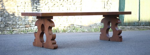 Grande table bois avec pieds
