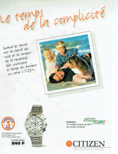 Advertising 0825 1996 Citizen Chrono Quartz Date Felici Watch T