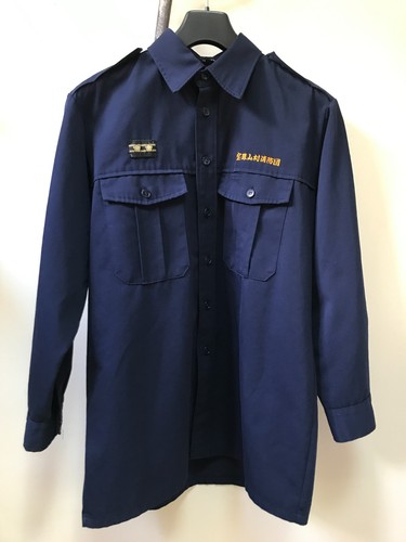 Veste chemise pompier bleue - veste,