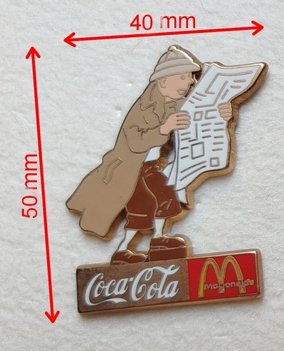 Pin tintin coca - tintin, mc