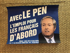 Affiche FN FRONT NATIONAL LE