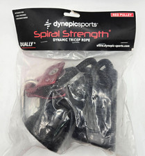 Spiral Strength Dually - Dynamic Tricep Rope - Red Pulley / Black Grips