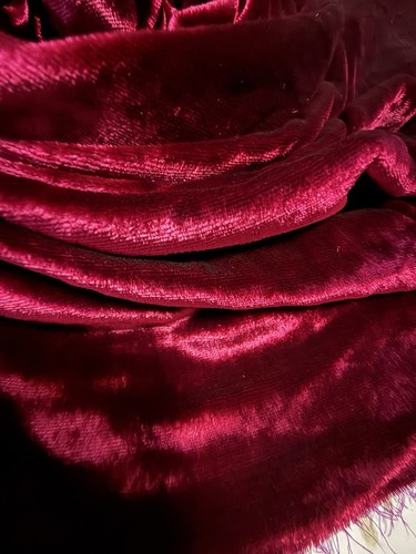 Tissu velours soie m - m, de
