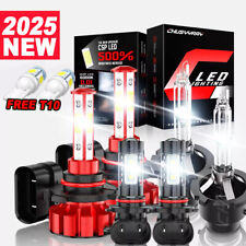 For Lexus ES350 2007-12 LED HID Headlight High&Low Beam + Fog Light Bulbs Kit