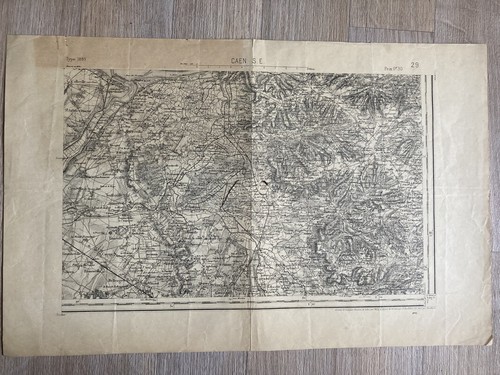 Carte état major caen 29 - état,