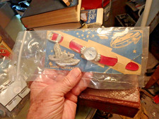 3C-  vintage  NOS Space Navigator -JAPAN set red band watch and badge