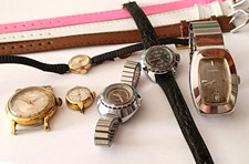 lot 6 Montres mécaniques anciennes vintage collection wrist watch lot rare