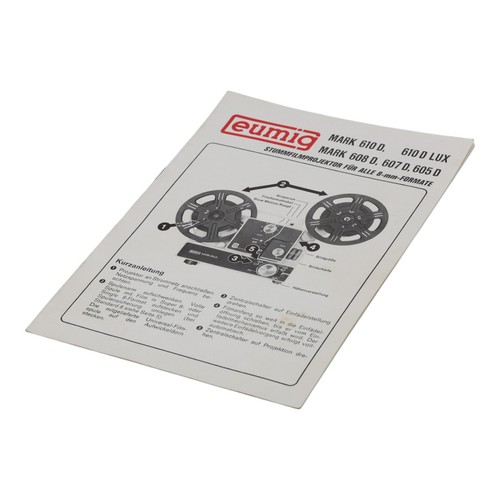 Guide rapide eumig mark - eumig, 610d