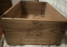 Caisse Bois CBO VIDE de Vin . PAUILLAC Château MOUTON ROTHSCHILD 1998 x 12blles