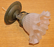 ancien 1940 LAMPE TULIPE PATE