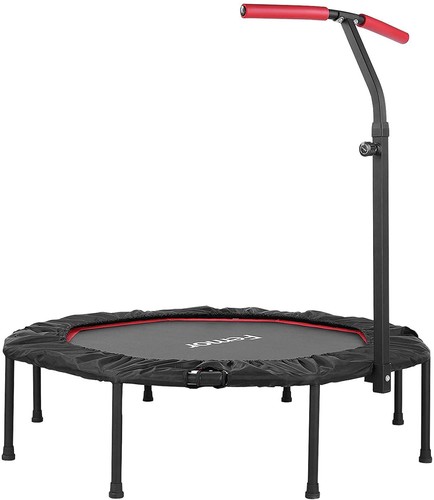 Trampoline avec barre - , pliable