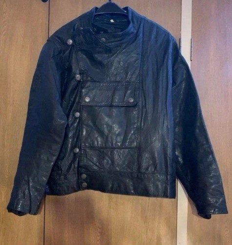 Blouson moto cuir vintage