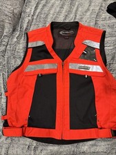 OLYMPIA Moto Sports Hi-Res Reflective Motorcycle Vest Jacket Size XL/2XL