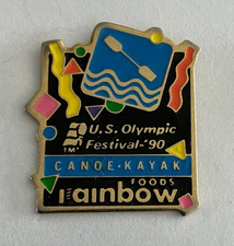 45 - Pin's CANOE KAYAK U.S OLYMPIC FESTIVAL 90 FOODS RAINBOW