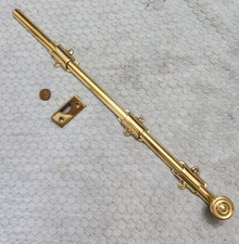 Surface Door Bolts Brass Cremone 18" NOS