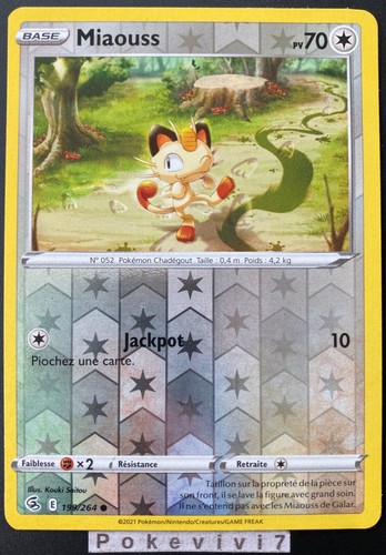 Carte pokemon miaouss - pokemon,
