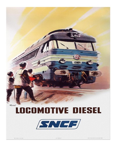 Affiche vintage locomotive
