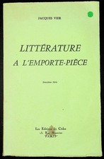 Jacques Vier, Littérature à