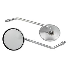 Pair of adjustable mirrors M10 approved motorcycle scooter mirrors metal