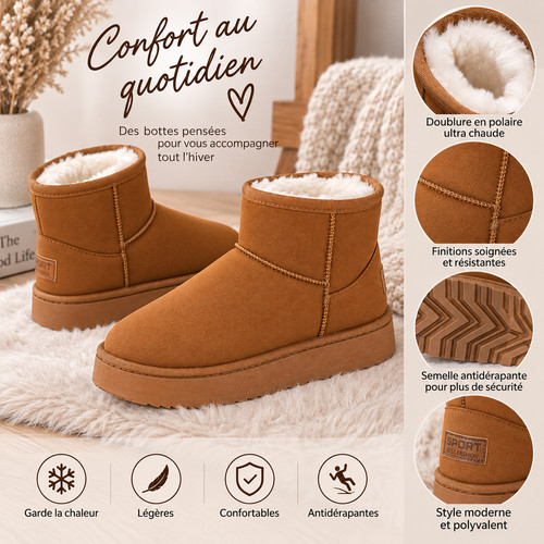 Bottes neige femme - de,