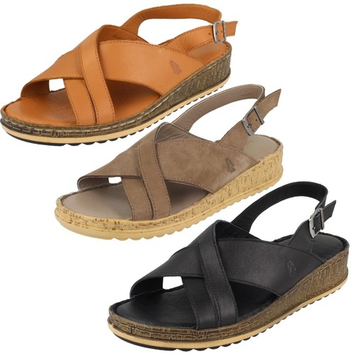 Sandales compensées cuir - sandales,