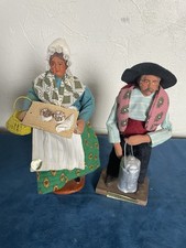 Ancien couple de santons de