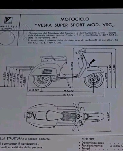 Piaggio vespa 180 super - piaggio,