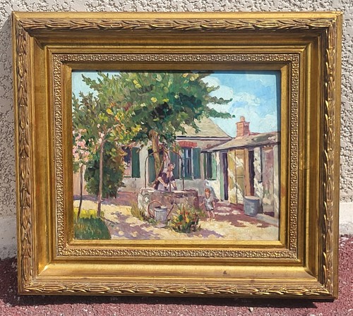 Ecole française scène - française.,
