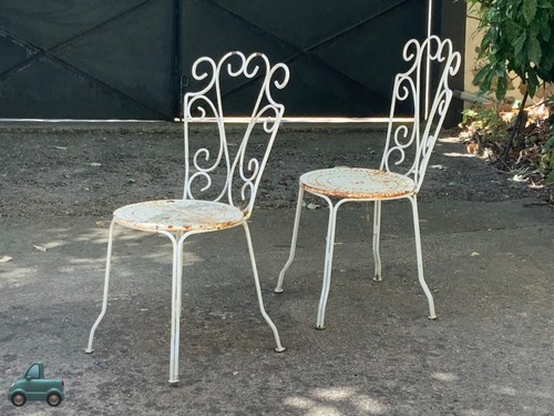 Paire chaises jardin - chaises, de