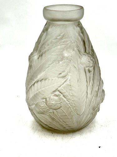 Vase verre pressé moulé - vase, en